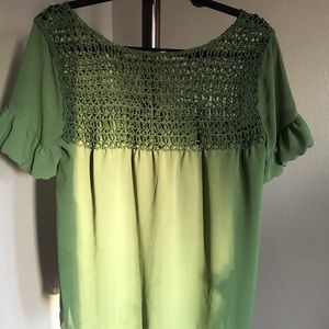 BCBG Green blouse